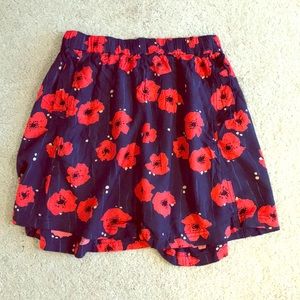 Urban Outfitters floral flouncy mini skirt.